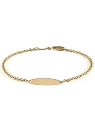 Baby Jewelry - 14K Yellow Gold ID Bracelet (5 3/4 inches)