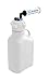 332-2431-OEM - EZwaste System, 5 L, HDPE, 83 mm Cap, 4x 1/16", 4x 1/4 OD Tube Fittings and Filter - EZwaste HD 5 L Closed System for HPLC Solvent Waste, HDPE Reusable Carboy, Foxx Life Sciences - Each