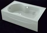 Kohler K-1199-LA Synchrony 6' Bath With Integral Apron, Left-Hand Drain And Softgrip Grip Handles