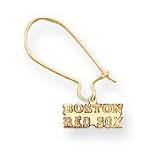 14K Boston Red Sox Boston Red Sox Wire Earrings