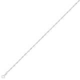 9ct White Gold Supertwist 'Singapore' Chain 22in/55cm