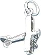 Sterling Silver Biplane Charm