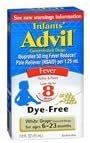 Advil Fever Infants Concentrated Drops, White Grape Flavored Dye-free - 0.5 Oz (Pack of 6)
