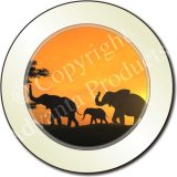 ELEPHANTS at SUNSET Tax Disc Holder