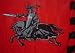 Flagge 90 x 135 : Schwarzer Ritter