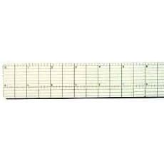 C-Thru Ruler Company Clear Plastic Metal Edge Grid Rulers 18in by Rulers