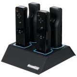 DREAMGEAR DGWII-3119 NINTENDO WIITM QUAD DOCK WITH 4 NIMH BATTERIES