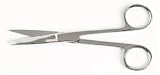 Scissors, Surgical; Closed-shank; Stainless steel; One sharp/one blunt tip; 5.5 in.