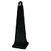 Rubbermaid FG257088 Groundskeeper Black Smoking Management Receptacle, 12.25" Square x 39.4" Height