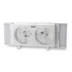 Air King 9137 Twin Table Window Fan With EZ Click Exper Panels