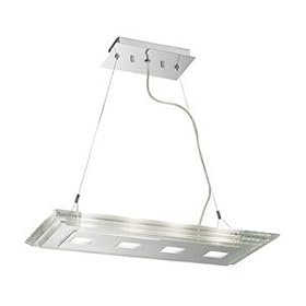 Access Lighting 50473-CH-CCL Silica 4 Light Island Light in Chrome with Clear Crystal... by Access Lighting