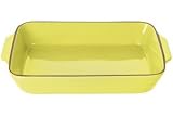 Review Frankoma Pottery  / Frankoma Mountain Air Yellow Lasagna Dish 12-in.