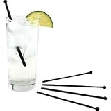6 Flat Plastic Cocktail Stir Rods: Box of 500