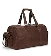 Blue Harbour Leather Double Handle Holdall