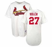 Scott Rolen St. Louis Cardinals Authentic Home Jersey, With #27 from Majestic Athletic