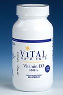 Vital Nutrients - Vitamin D 5,000iu VEG 90c