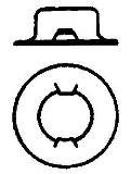 1/4 Washer Cap Push Nut (100 count)