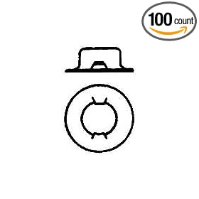 5/16 Washer Cap Push Nut (100 count)