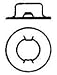 3/8 Washer Cap Push Nut (100 count) Image