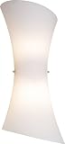 ET2 Lighting E20412-09 Conico 2-Light Wall Mount Sconce, Satin Nickel with Frost White
