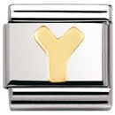 Nomination Composable Classic BUCHSTABEN Edelstahl und 18K-Gold (Y) 030101 Preisvergleich