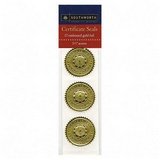 SOUTHWORTH COMPANY / SOUS2 / Gold Foil Certificate Seals, Achievement, 12 per Pack / Sold as 1 PK