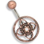 14g 7/16" Vintage Celtic Navel Body Jewelry