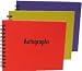 Autograph Book Coloured Blue