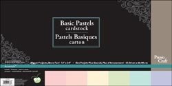 Cricut 12-Inch-by-24-Inch Cardstock Pad, Basic Pastels