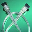 Akasa SATA 2 Data Latch Cable SILVER BRAID 60cm