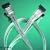 Akasa SATA 2 Data Latch Cable SILVER BRAID 60cm