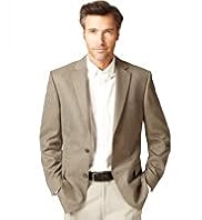 Big & Tall Soft Touch 2 Button Textured Jacket