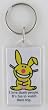 it's happy bunny 'I Love Dumb People. It's Fun To Watch Them Trip.' Lucite Key Chain