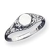 Sterling Silver Fancy Signet Ring