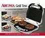 Aroma ASM913A 3-in-1 Sandwich Maker, Griddle, and Grill, White
