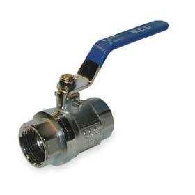 Industrial Grade 1PYT6 Ball Valve, Brass, 1/4 In NPT F x F