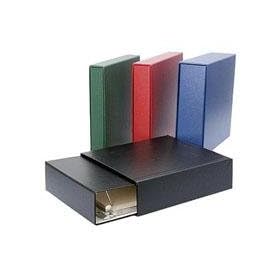 Archival Methods 1.5 Matching Three Ring Binder and Slip Case Set, Holds 10 x 11 Pages, Black