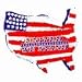Patriotic Map Pinata