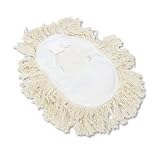 UNS1491 Wedge Dust Mop Head, Cotton, White