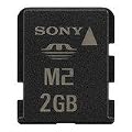 Sony 2gb Memory Stick Micro M2 with USB adapter in retail packaging