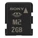 Sony 2gb Memory Stick Micro M2 with USB adapter in retail packaging