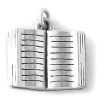 Buy Sterling Silver Open Bible Charm by Bob Siemon by Amazon.com Collection