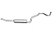 Gibson 619997 Stainless Steel Single Exhaust System