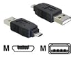 DELOCK Adapter USB micro-B male to USB2.0 A-male