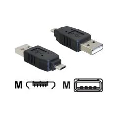 DELOCK Adapter USB micro-B male to USB2.0 A-male