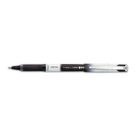 Pilot(R) V-Ball Grip(TM) Liquid Ink Rollerball Pens, Extra-Fine Point 0.5 mm, Black, Pack Of 12