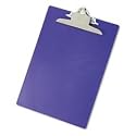 Saunders Recycled Plastic Clipboard, 1-Inch Capacity, Holds 8.5 x 12 Inches, Purple (21606)