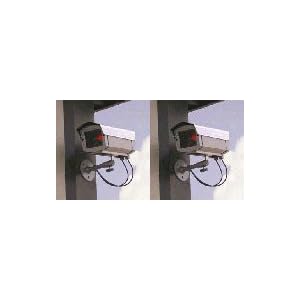 Outdoor Fake Security Cameras W Led Lights