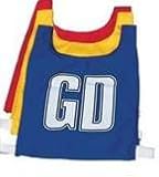 Coloured Netball Bibs Lettered Sets Of 7