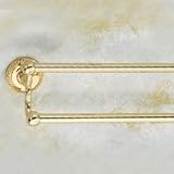 IMAGE OF Ginger 1522-24/PB - Canterbury 24 Inch Double Towel Bar - Polished Brass Finish